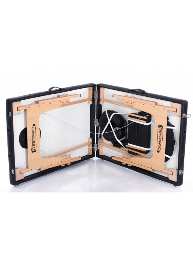 Sulankstomas masažo stalas Restpro Classic 2 Black 2 Sulankstomas masažo stalas Restpro Classic 2 Black 2