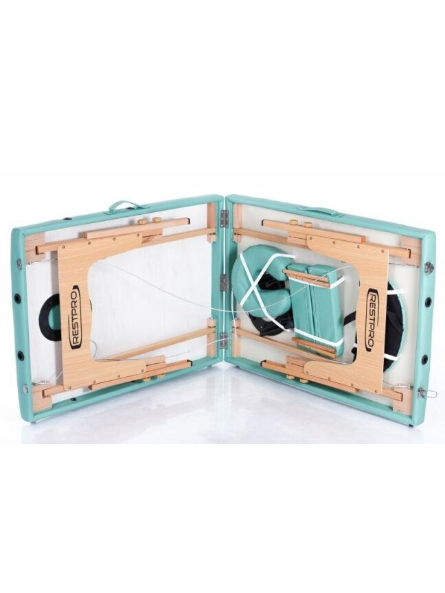 Sulankstomas Masažo Stalas Restpro Classic 2 Blue-green 2 Sulankstomas Masažo Stalas Restpro Classic 2 Blue-green 2