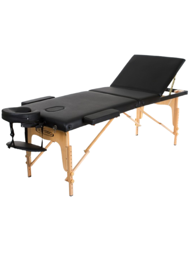 Sulankstomas masažo stalas Restpro Classic 3 Black Sulankstomas masažo stalas Restpro Classic 3 Black