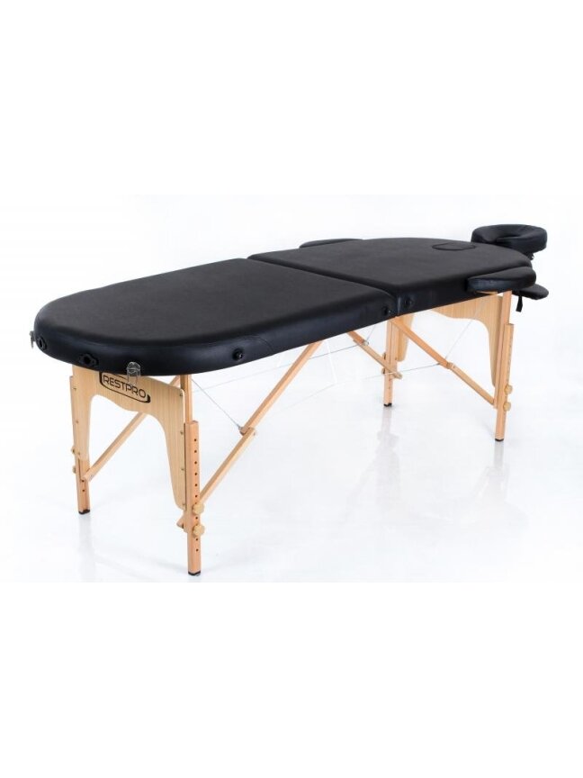 Sulankstomas masažo stalas Restpro Classic Oval 2 Black 1
