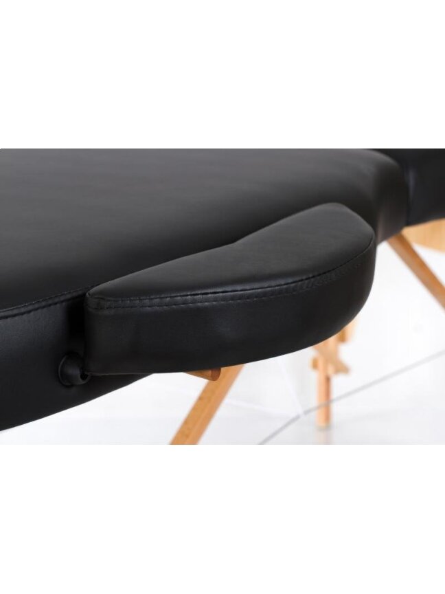 Sulankstomas masažo stalas Restpro Vip Oval 3 Black 5 Sulankstomas masažo stalas Restpro Vip Oval 3 Black 5