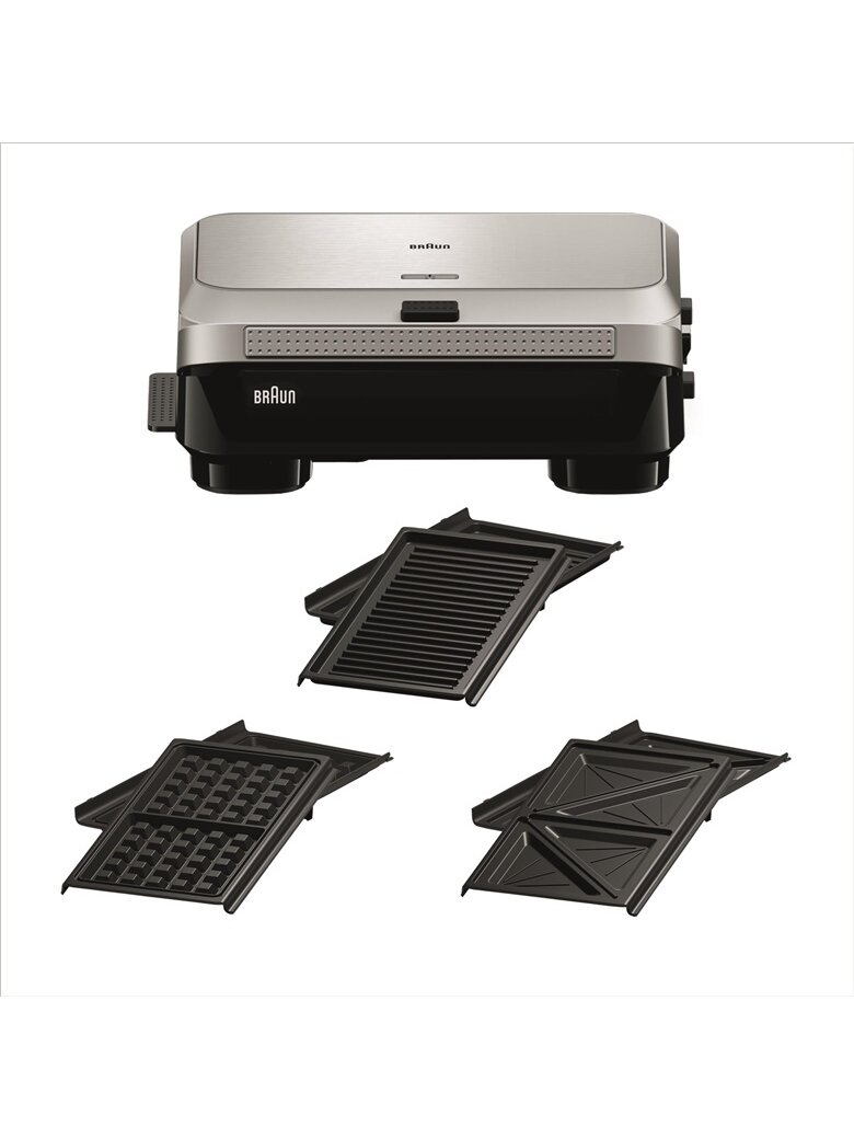 Sumuštinių keptuvė - vaflinė Braun SM5038, 800 W 1 Sumuštinių keptuvė - vaflinė Braun SM5038, 800 W 1