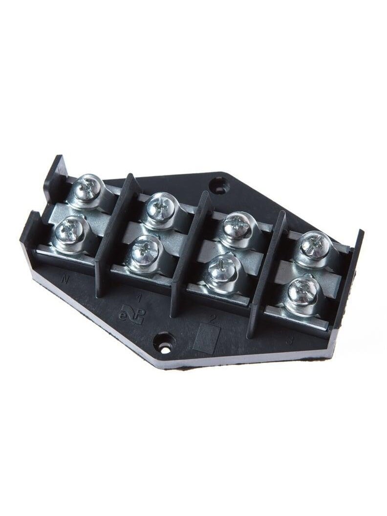 Sujungimo kaladėlė Elektroplast 4 x 16 mm², juoda