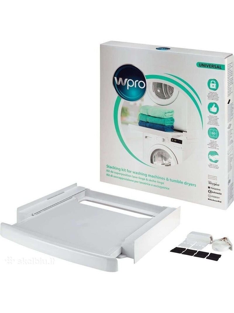 Sujungimo rėmelis Whirlpool Wpro SKS101, balta, 6 cm x 6 cm