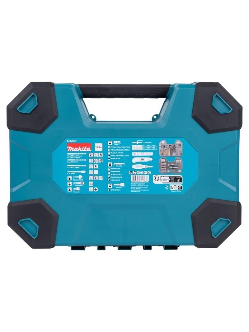 Sukimo antgalių ir grąžtų rinkinys Makita 104 vnt. 1 Sukimo antgalių ir grąžtų rinkinys Makita 104 vnt. 1