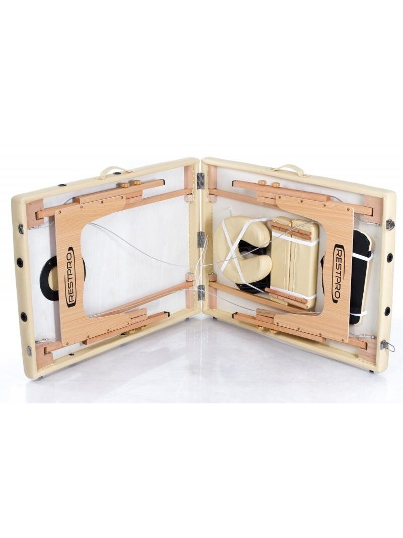 Sulankstomas masažo stalas Restpro Classic 2 Beige 2 Sulankstomas masažo stalas Restpro Classic 2 Beige 2