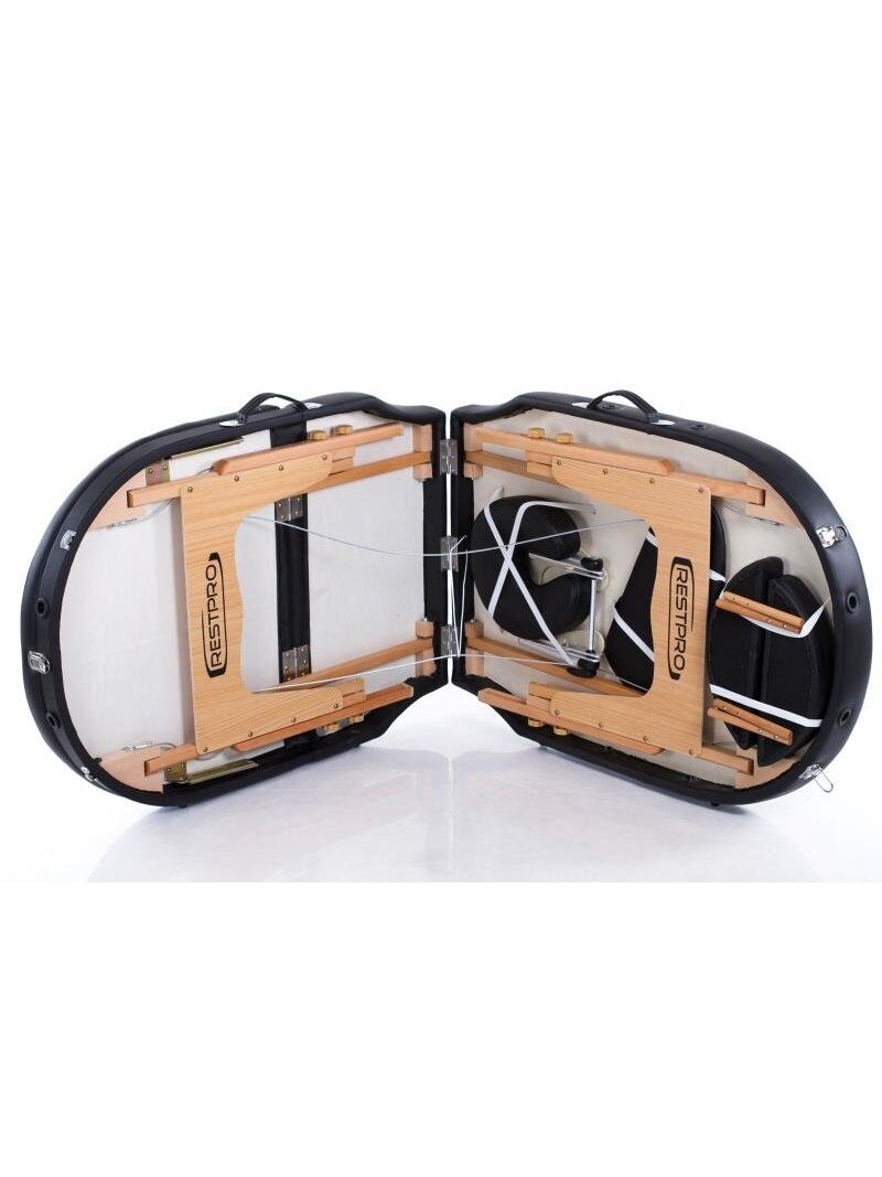 Sulankstomas masažo stalas Restpro Vip Oval 3 Black 2