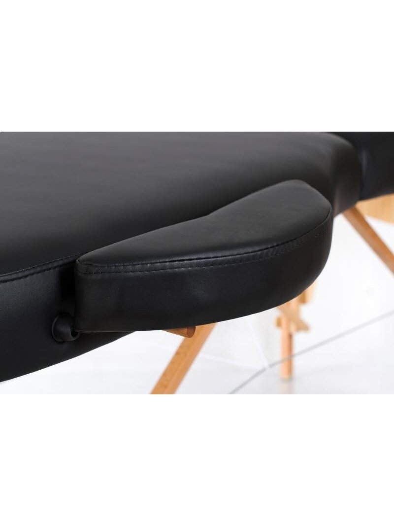 Sulankstomas masažo stalas Restpro Vip Oval 3 Black 5 Sulankstomas masažo stalas Restpro Vip Oval 3 Black 5
