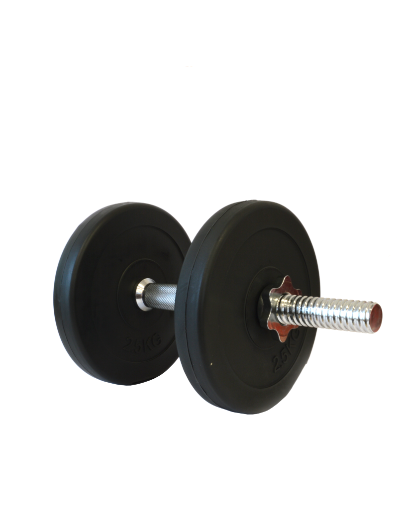Surenkamas Cementinis Hantelis Tomaz Sport Start 7,5 kg Plieno Grifas