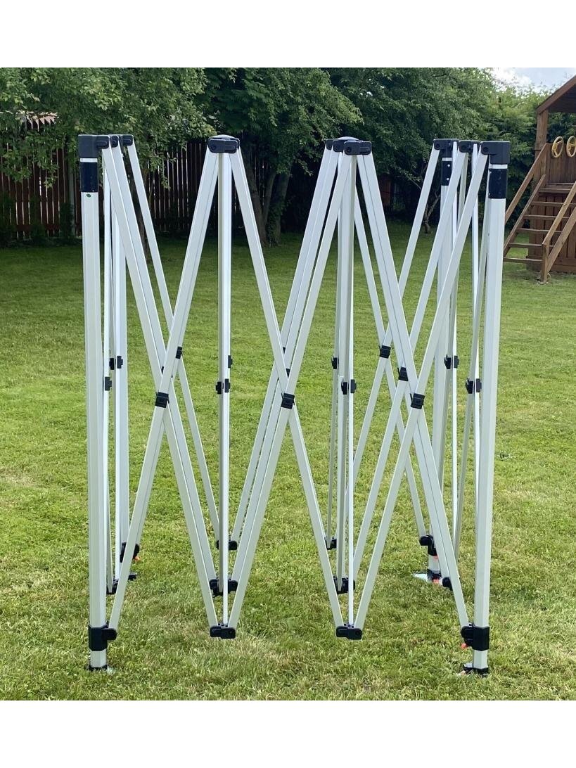 Sulankstoma pavėsinė Pop Up 3x4.5 m, su sienomis, Smėlio, X serijos, aliuminis 4 Sulankstoma pavėsinė Pop Up 3x4.5 m, su sienomis, Smėlio, X serijos, aliuminis 4