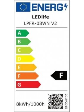 ŠVIEST TVIRT LPFR-08WN V2 8W LED 4000K 2