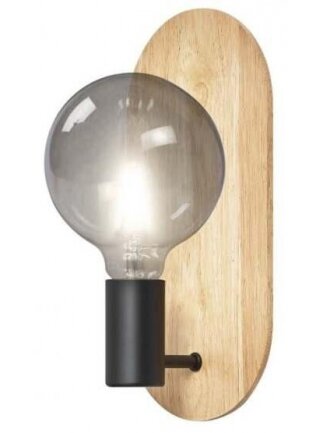 ŠVIESTUV DECOR WOOD WALL BK WD E27 1