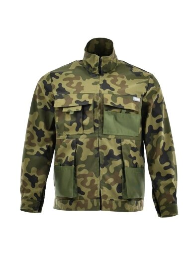 Švarkas Sara Workwear, žalia, medvilnė/poliesteris, XXL