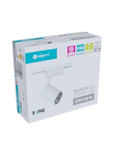 Šviestuvas bėginei sistemai DPM X-Line STR-10W-W, 10 W, LED,