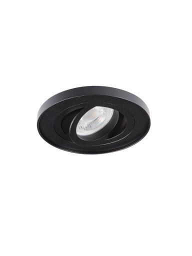 Šviestuvas įleidžiamas Kanlux Tiny Bord, 10W, GU10, juodas