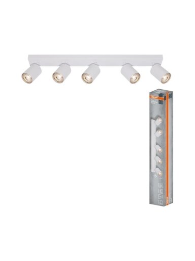 Šviestuvas kryptinis Osram, 5xGU10 baltas Šviestuvas kryptinis Osram, 5xGU10 baltas