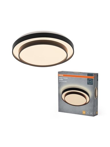 Šviestuvas lubų Osram, LED, 36W, 3000K, 2000lm, Ø485, juoda