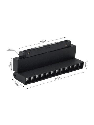 Šviestuvas Modoled Magnetic, 12 W, LED, 3000 - 6000 °K
