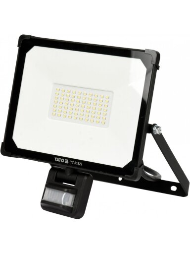 Šviestuvas SMD LED su judesio davikliu 50W 5000lm Yato
