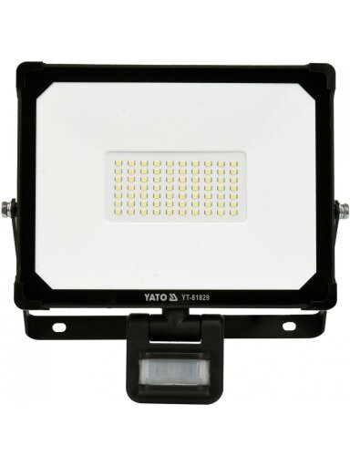 Šviestuvas SMD LED su judesio davikliu 50W 5000lm Yato