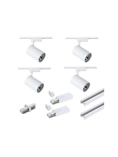 Šviestuvų bėginė sistema DPM X-LINE, 4x 15 W, LED