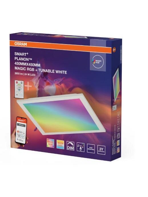 ŠVIESTUVAS TVIRT WIFI 45X45 RGBTW RC 1 ŠVIESTUVAS TVIRT WIFI 45X45 RGBTW RC 1