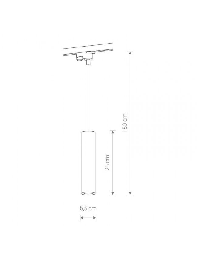 Šviestuvas kabinamas Nowodvorski TRACK EYE, 10 W, GU10,9337 1