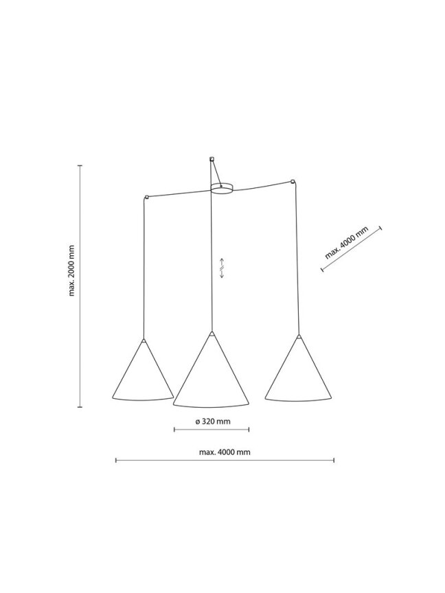 Šviestuvas kabinamas TK Lighting Cono 6629, 45 W, E27 2 Šviestuvas kabinamas TK Lighting Cono 6629, 45 W, E27 2