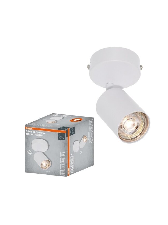 Šviestuvas kryptinis Osram, 1xGU10, baltas 1