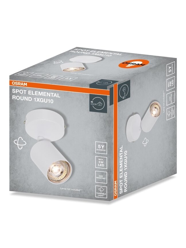 Šviestuvas kryptinis Osram, 1xGU10, baltas 2