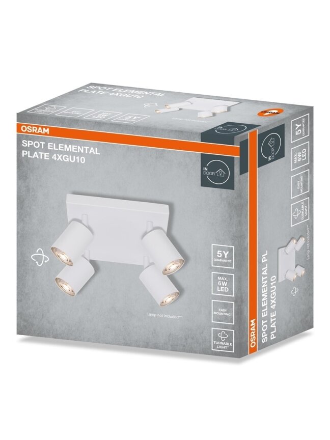 Šviestuvas Kryptinis Osram, 4xGU10, baltas. 2 Šviestuvas Kryptinis Osram, 4xGU10, baltas. 2