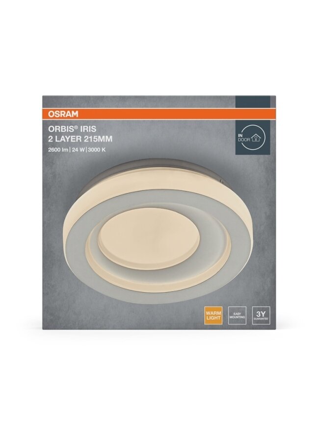 Šviestuvas lubų Osram, LED, 24W, 3000K, 1000lm, Ø215 2