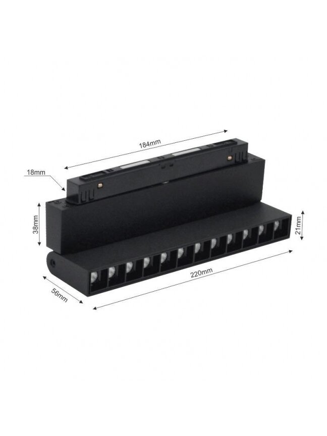 Šviestuvas Modoled Magnetic, 12 W, LED, 3000 - 6000 °K 1 Šviestuvas Modoled Magnetic, 12 W, LED, 3000 - 6000 °K 1