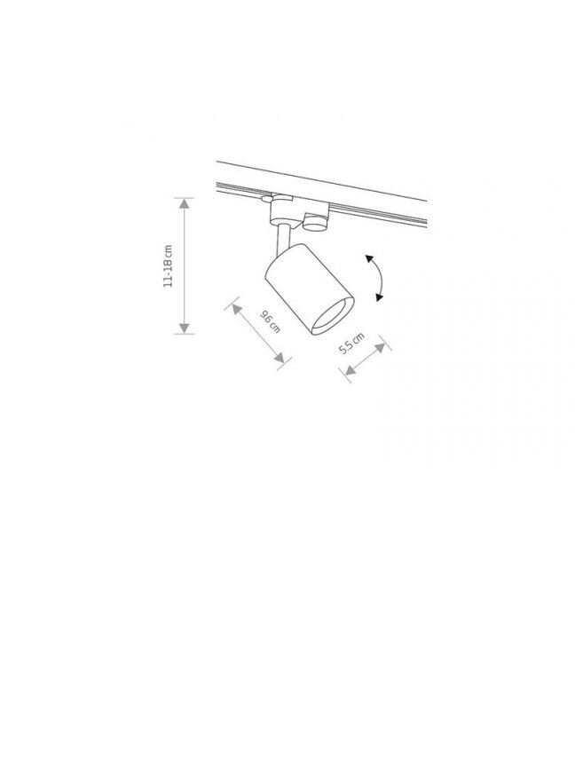 Šviestuvas Nowodvorski TRACK Eye Spot, 10 W, GU10, 7857 2