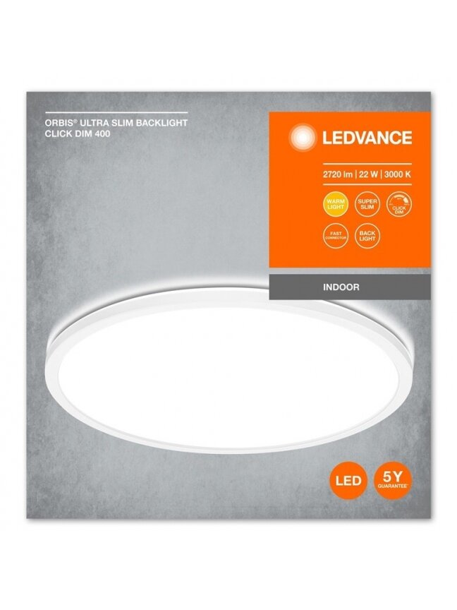 Šviestuvas plafonas Ledvance ORBIS ULTRA SLIM CLICKDIM, 22 W 2
