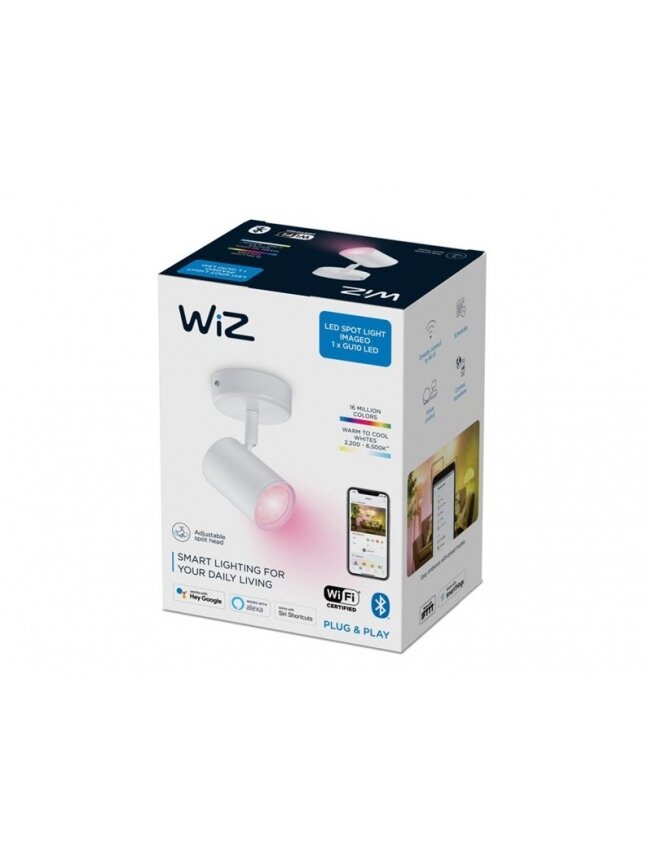 ŠVIESTUVAS TVIRTINAMAS GU10 WIFI 5W 350LM RBG TW W 1