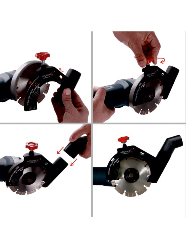 SVP T-noVa Pjovimo dulkių nusiurbimo priedas 125mm kampiniui SVP T-noVa Pjovimo dulkių nusiurbimo priedas 125mm kampiniui