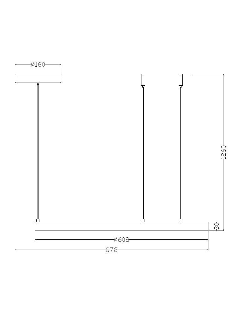 Šviestuvas lubų Light Prestige Midway, 35 W, LED, 3000 °K 1