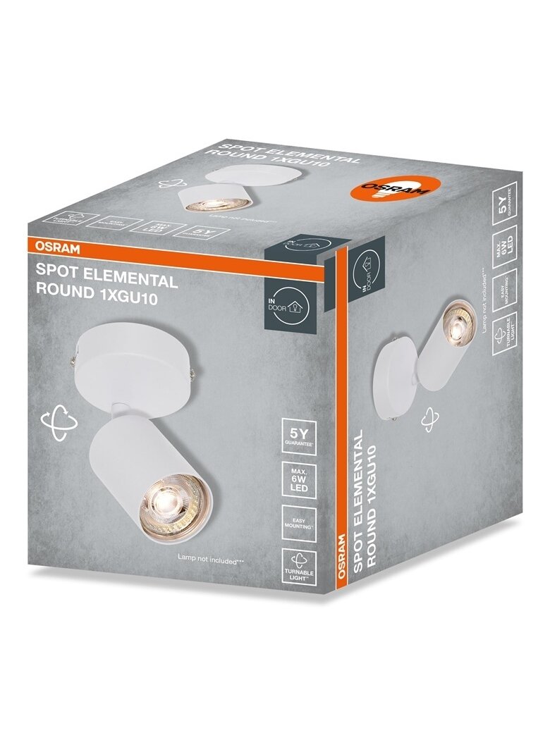 Šviestuvas kryptinis Osram, 1xGU10, baltas 2 Šviestuvas kryptinis Osram, 1xGU10, baltas 2
