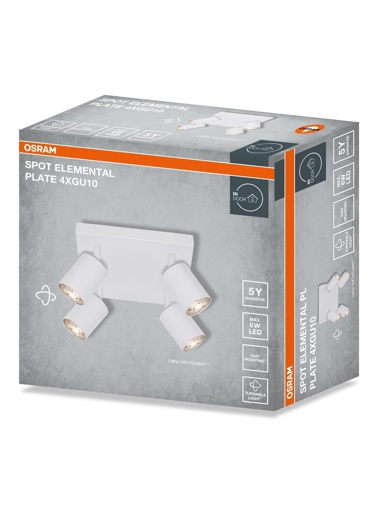 Šviestuvas Kryptinis Osram, 4xGU10, baltas. 2