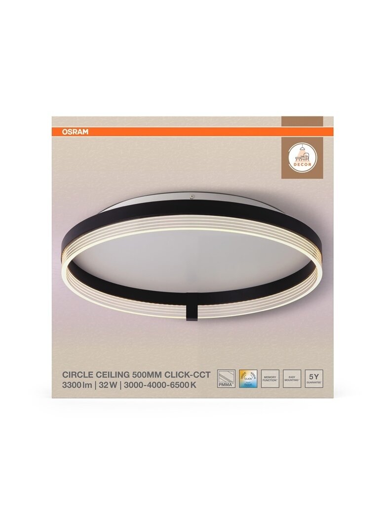 Šviestuvas lubų Osram, LED, 32W, 3000-6500K, 1800lm. 2 Šviestuvas lubų Osram, LED, 32W, 3000-6500K, 1800lm. 2