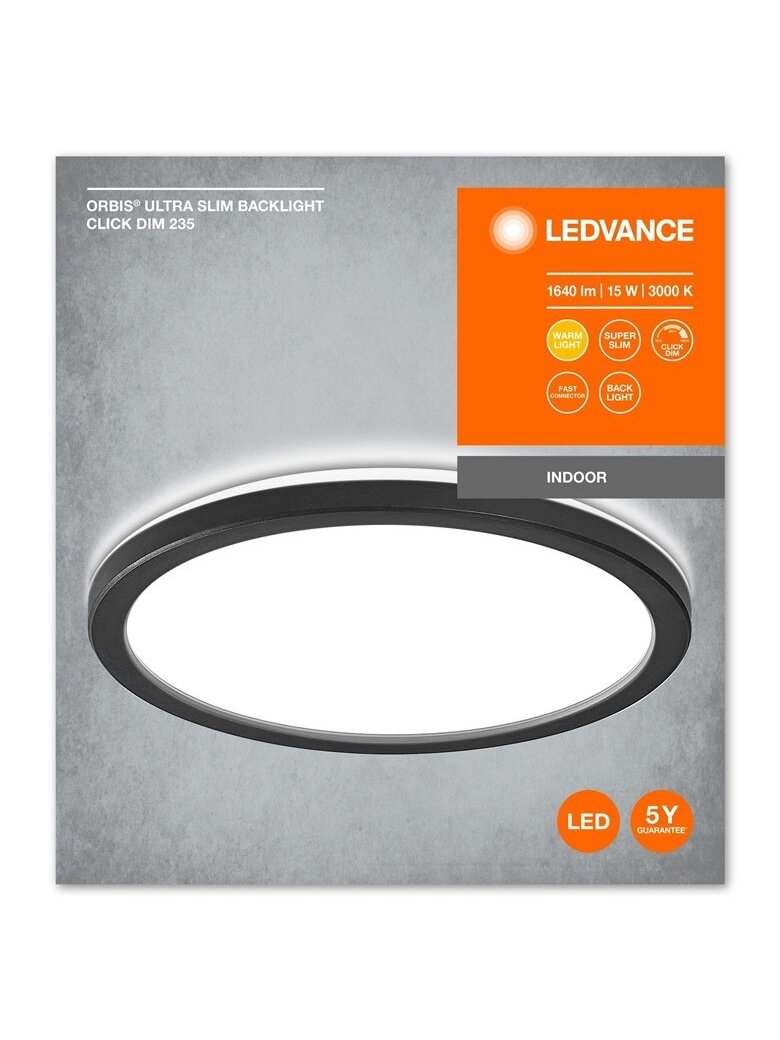 Šviestuvas plafonas Ledvance ORBIS ULTRA SLIM CLICKDIM, 15 W 2