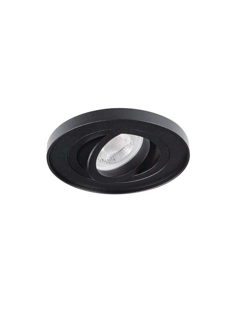 Šviestuvas įleidžiamas Kanlux Tiny Bord, 10W, GU10, juodas