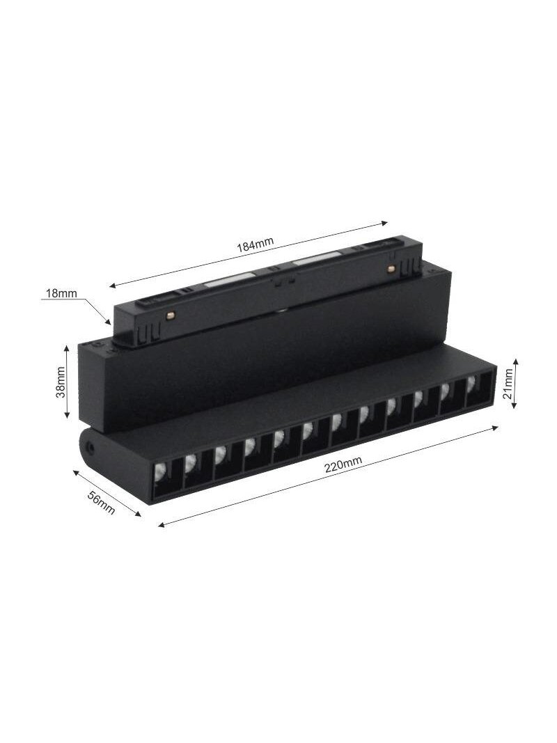 Šviestuvas Modoled Magnetic, 12 W, LED, 3000 - 6000 °K 1 Šviestuvas Modoled Magnetic, 12 W, LED, 3000 - 6000 °K 1