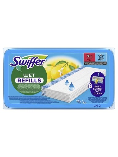 Swiffer Sweeper Moist Grindų Šluostės, 20 vnt