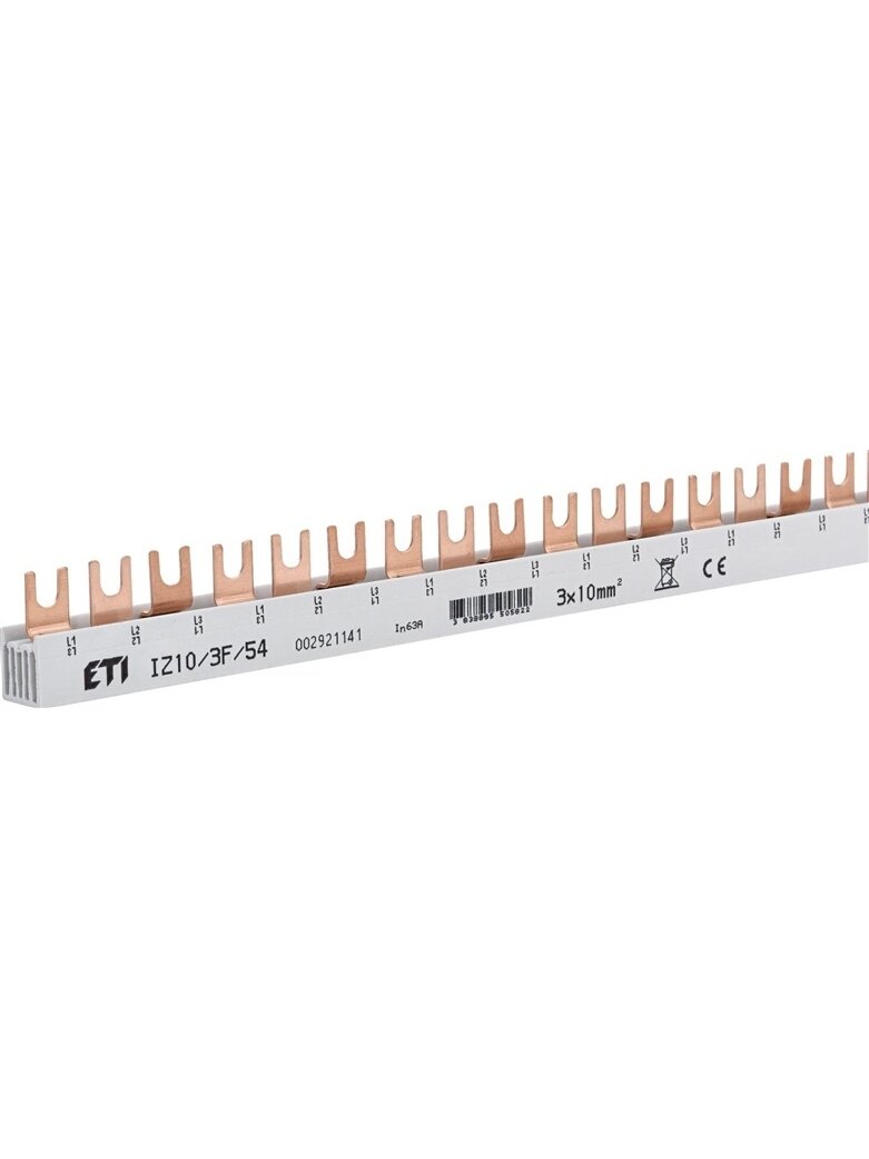 Šyna ETI IZ10/3F/54, 3P, 54 mod., 10 mm² Šyna ETI IZ10/3F/54, 3P, 54 mod., 10 mm²