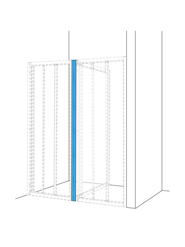 T formos jungties profilis Ifö Solid SVK V, baltos spalvos 1 T formos jungties profilis Ifö Solid SVK V, baltos spalvos 1