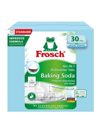TABLETĖS INDAPLOVĖMS FROSCH SU SODA 540G