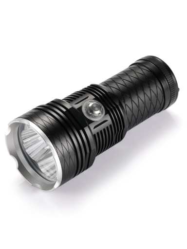 Taktinis 4-ių LED Rankinis Žibintas Dive Light XHP70, Atsparus Vandeniui iki 200m