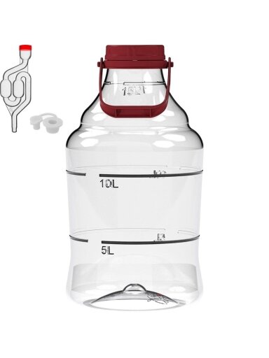 TALPA FERMENTACIJAI PLASTIKINĖ 15L